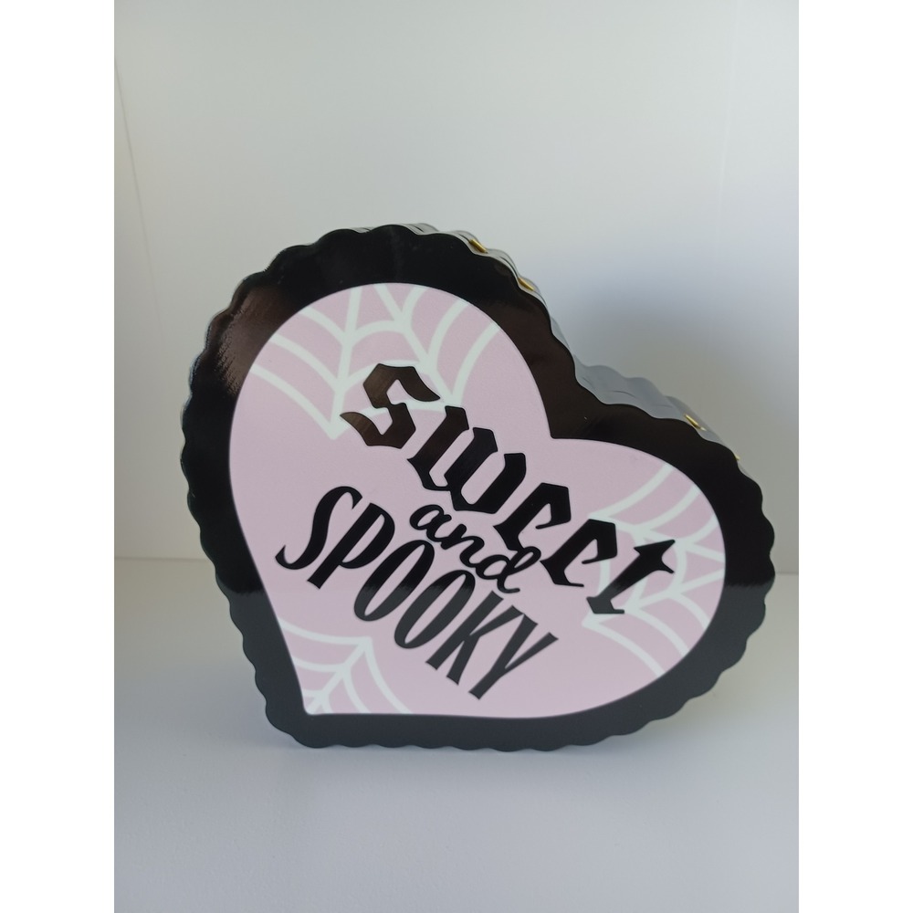 Sweet And Spooky Pink Girly Halloween Holiday Seasonal Decor Box Container